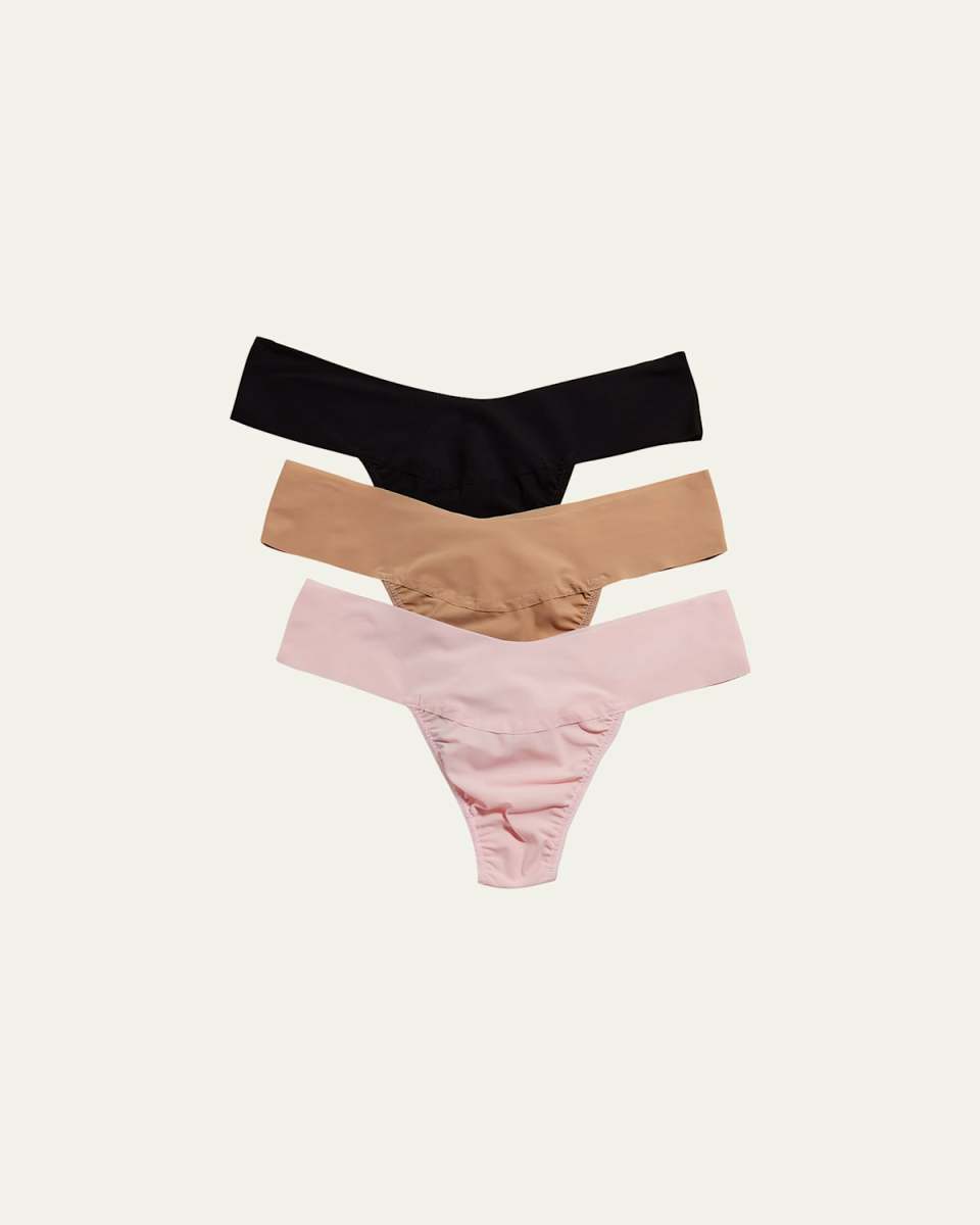 Breathe Natural-Rise Thongs 3-Pack